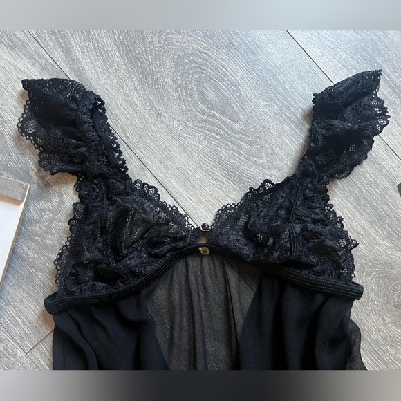 Gooseberry Intimates Coquette Slip Dress Black Size XS - Picture 7 of 13